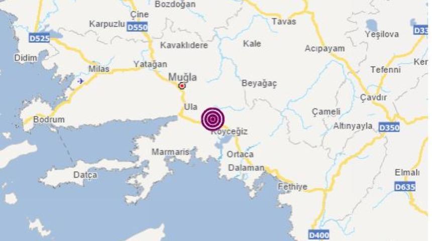 Son dakika! Muğla'da deprem (Son depremler AFAD ve Kandilli Rasathanesi)
