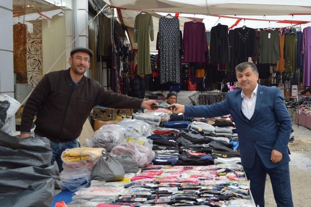 Havza Belediyesinden esnafa &ccedil;&ouml;p poşeti