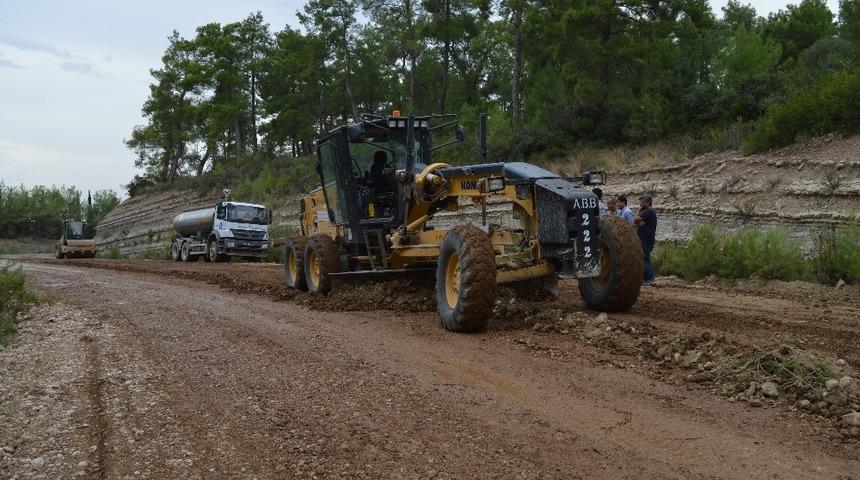 Manavgat Katı Atık Depolama Tesisi yoluna bakım