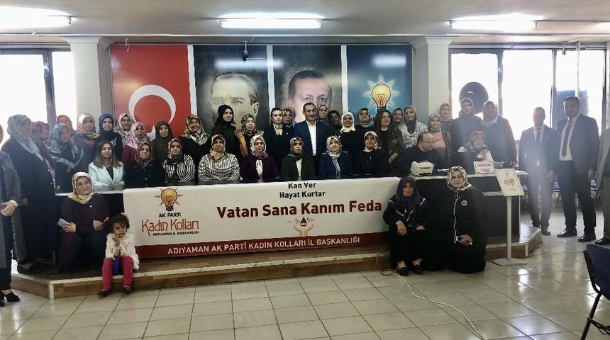 AK Parti Kadın Kolları’ndan Kızılay’a kan bağışı