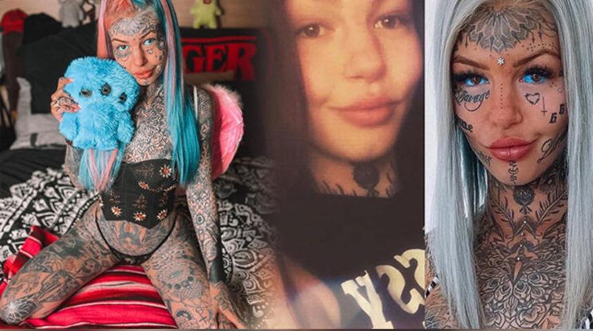 Gözüne dövme yaptıran Amber Luke geçici körlük yaşadı