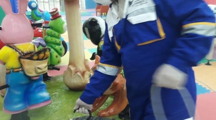 Hakkari &Ccedil;ocuk Oyun ve K&uuml;lt&uuml;r Merkezi dezenfekte edildi