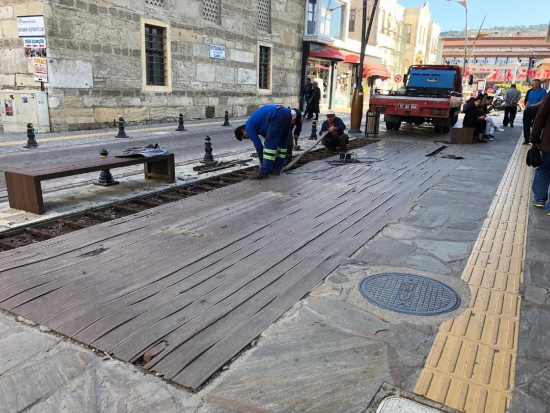 Sinop&rsquo;un Sakarya Caddesi&rsquo;nde yenileme &ccedil;alışmaları