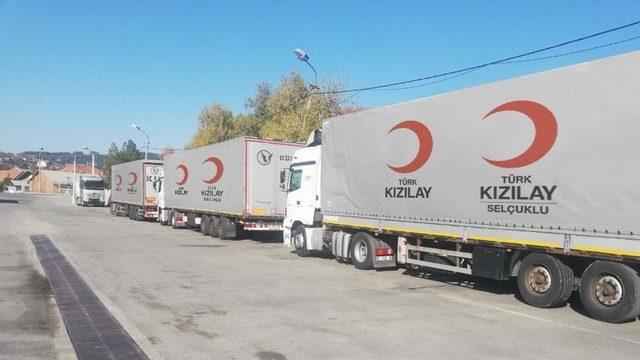 Konya’dan gönderilen tıbbi yardımlar Novi Pazar’a ulaştı