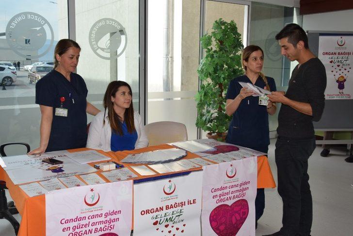 Organ ve doku bağışı farkındalık standı kuruldu G2