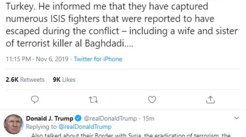 Trump: Erdoğan'ı Beyaz Saray'a dört gözle bekliyoruz