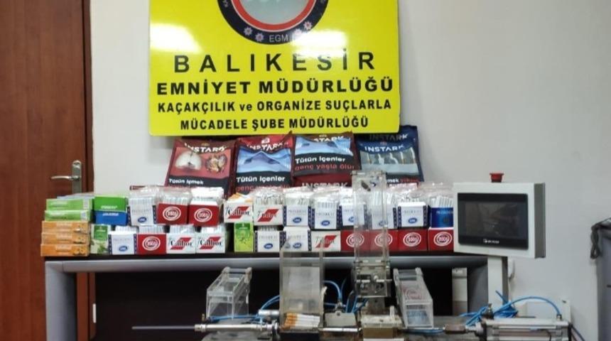 Balıkesir&rsquo;de ka&ccedil;ak t&uuml;t&uuml;n operasyonu