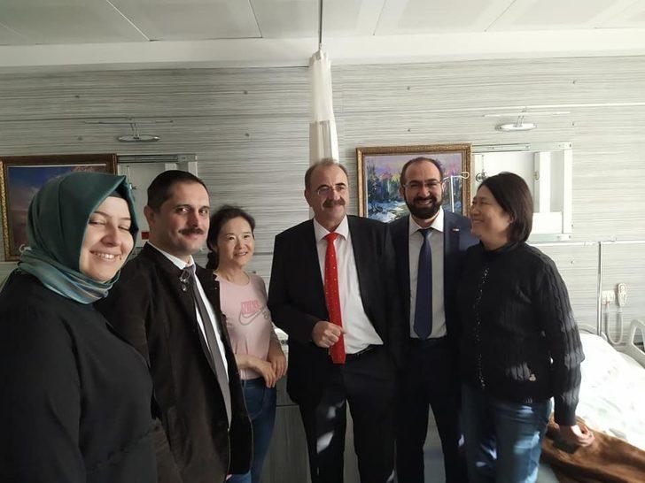 Tedavi edilen Çinli turistler hatıra fotoğrafıyla ayrıldı G3