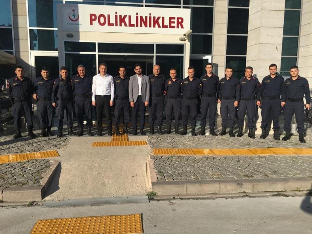 Jandarmadan kan bağışına destek