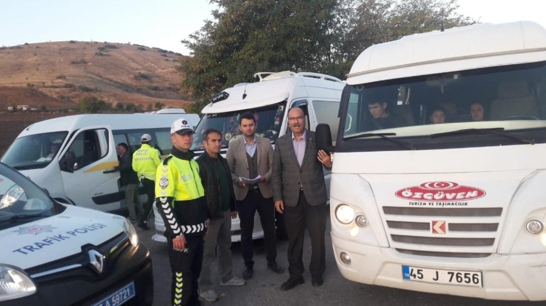 Okul servis denetimleri aralıksız devam ediyor