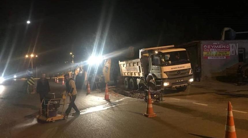 Eski Besni Caddesinde alt yapı çalışmaları