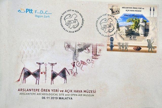 Arslantepe Höyüğü PTT pullarına taşındı