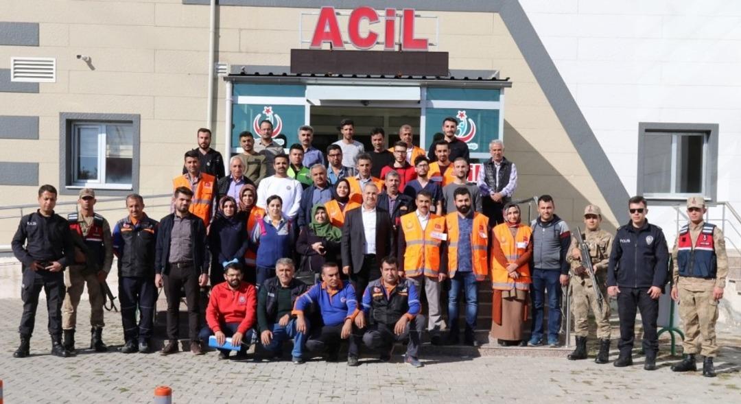 Sincik Devlet Hastanesinde deprem ve yangın tatbikatı