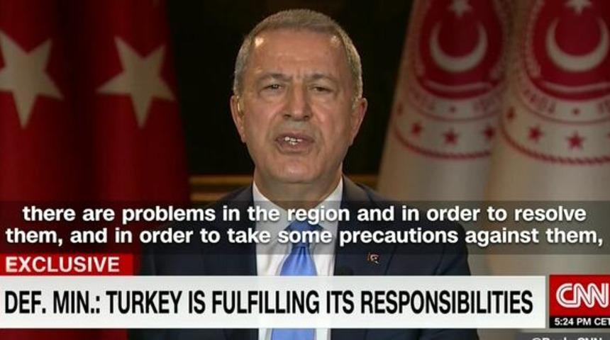 Son dakika! Bakan Akar: YPG/PKK terör örgütü ABD ve Rusya ile anlaşmaları ihlal ederek bölgeden çekilmedi