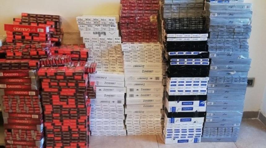 Gaziantep&rsquo;te 5 bin 145 paket ka&ccedil;ak sigara ele ge&ccedil;irildi