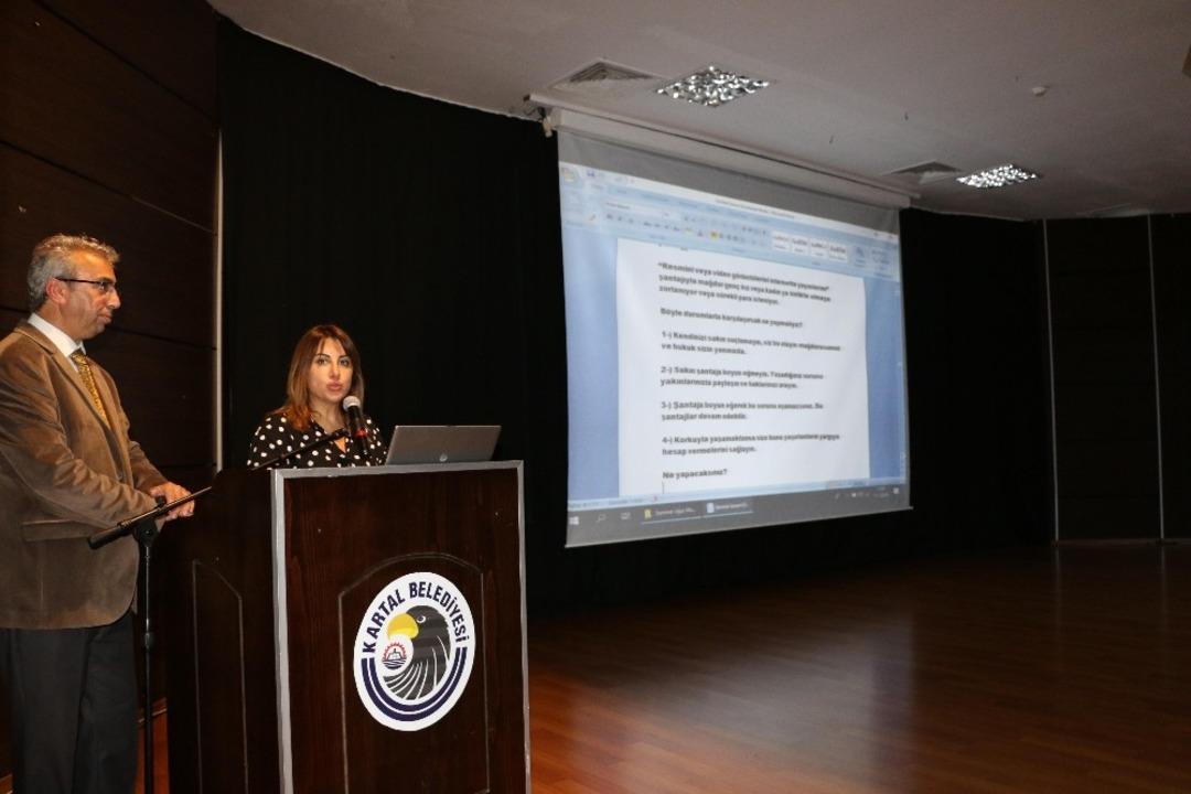 Kartal&rsquo;da internetin &ccedil;ocuklar &uuml;zerindeki zararlı etkileri semineri yapıldı