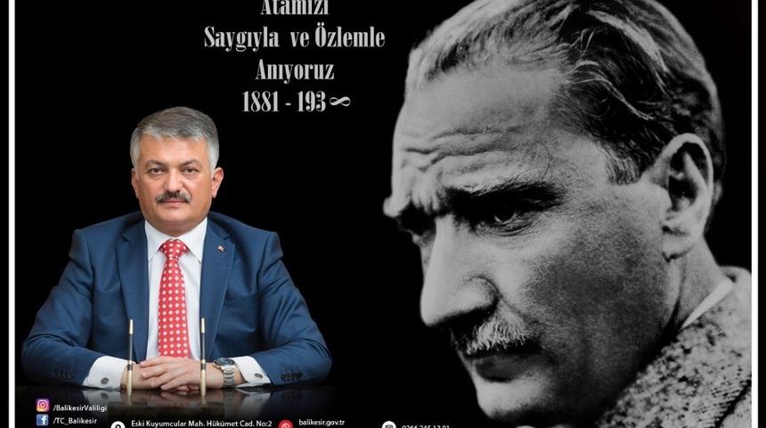 Vali Yazıcı&rsquo;dan 10 Kasım mesajı