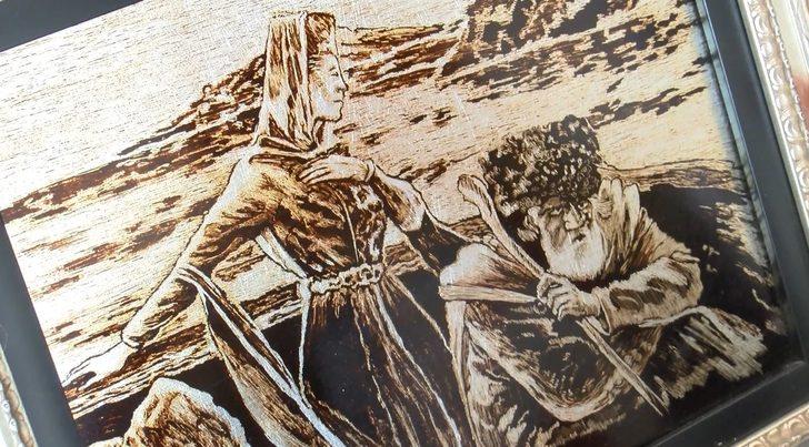 Patentini aldığı 'cam kazıma' sanatını 500 kişiye öğretti G3