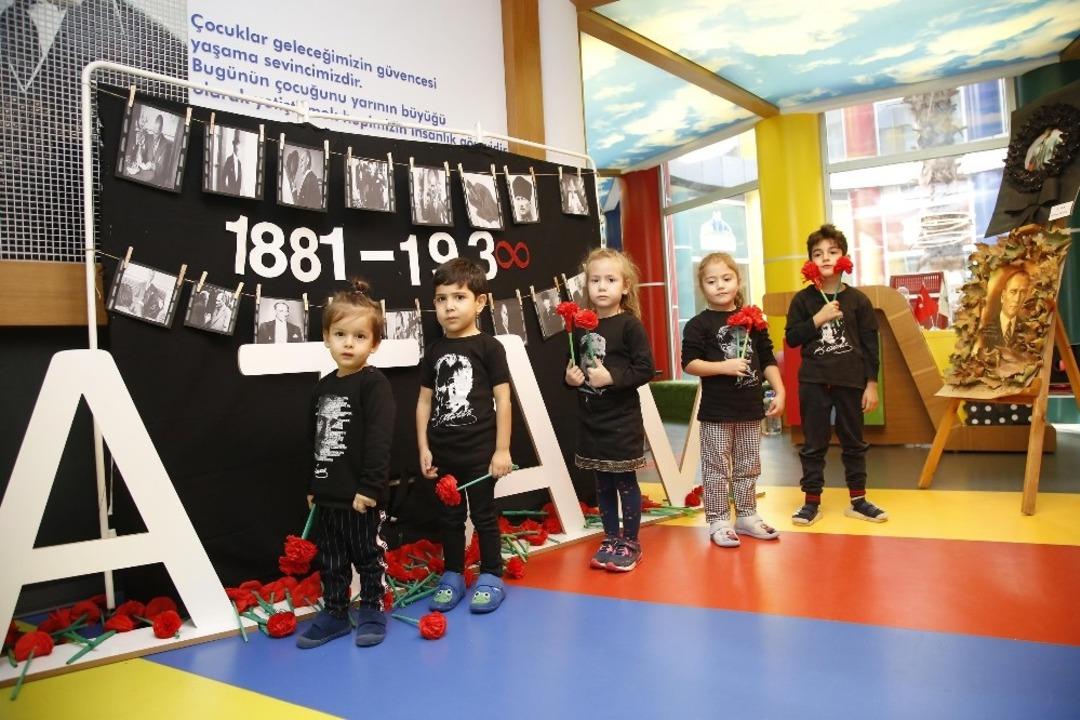 Kreş &ouml;ğrencileri Atat&uuml;rk&rsquo;&uuml; andı