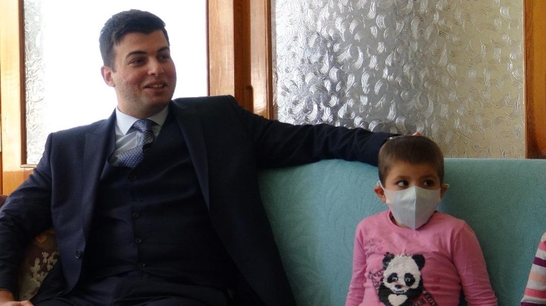 Ermenek Kaymakamı Taşgın&rsquo;dan l&ouml;semi hastasına ziyaret