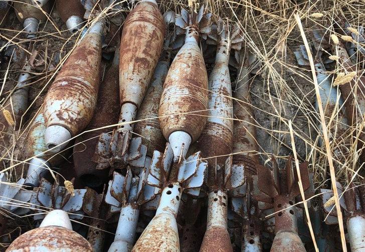 Bakanlık duyurdu! Tel Abyad'da 285 katyuşa ve havan mühimmatı ele geçirildi G1