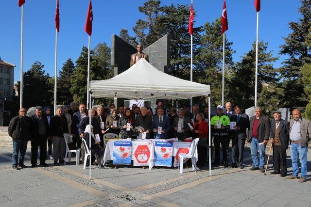 Develi’de ilçe protokolünden organ bağışına destek