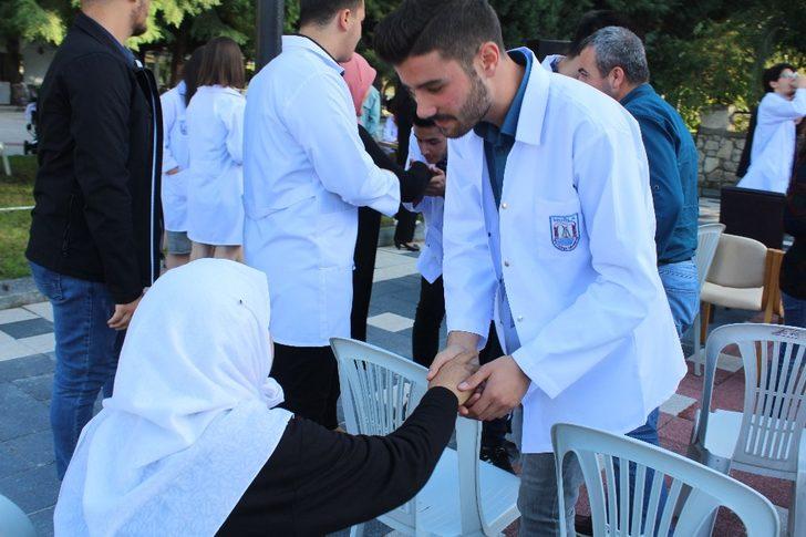 Veteriner hekim adayları önlük giydi G3