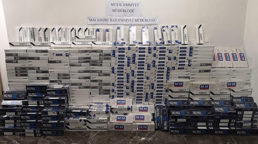 Malazgirt&rsquo;te ka&ccedil;ak sigara operasyonu