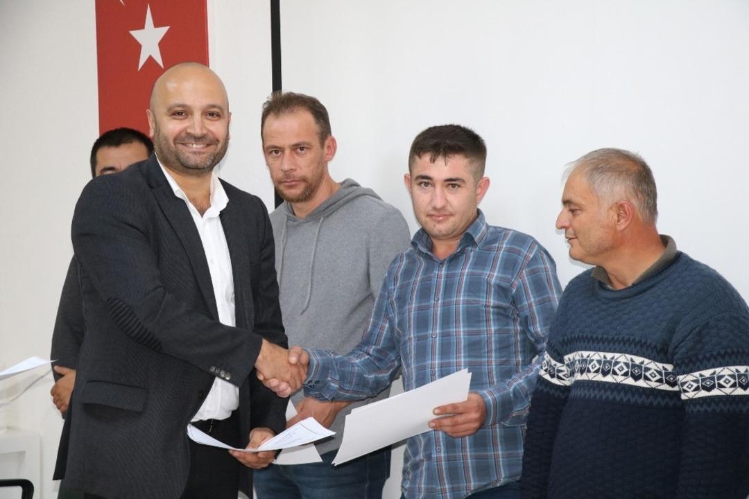 30 Doğu Biga Madencilik &ccedil;alışanı eğitim sertifikası aldı