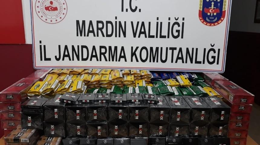 Mardin’de yolcu otobüsünde kaçak tütün ürünü ele geçirildi