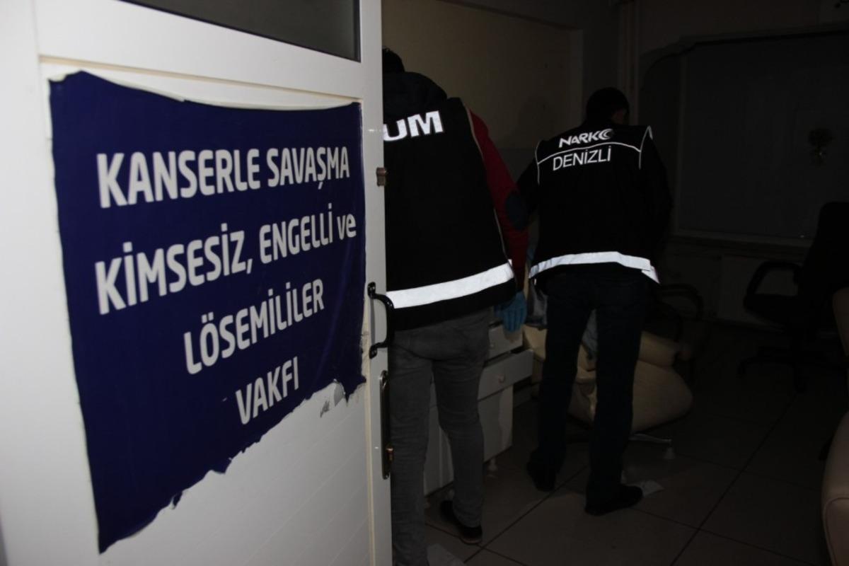 Denizli&rsquo;de uyuşturucu operasyonu! Dernekleri basılınca bu defa vakıf kurdular