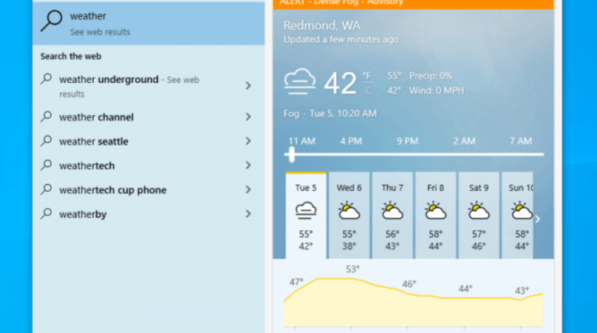 Windows 10 hızlı aramalar menüsü yenilendi