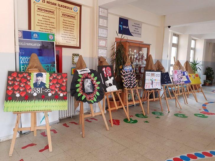 Düzce 23 Nisan ilkokulundan 10 Kasımda anlamlı sergi G4
