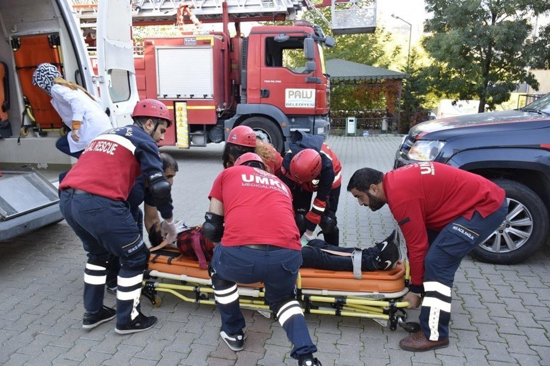 Palu&rsquo;da ger&ccedil;eği aratmayan tatbikat