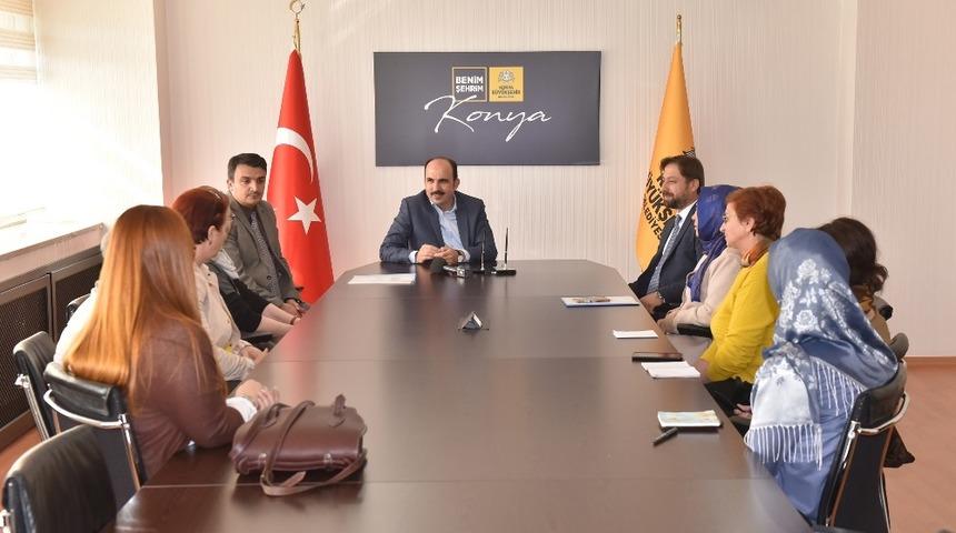 Balkanlardaki KOMEK eğitmenlerinden Başkan Altay&rsquo;a ziyaret