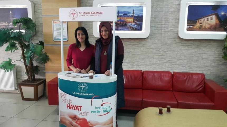 &Ccedil;orum İl Sağlık M&uuml;d&uuml;rl&uuml;ğ&uuml; organ bağışına dikkat &ccedil;ekti