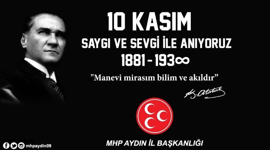 MHP İl başkanı Pehlivan: Atat&uuml;rk T&uuml;rk Milletinin ortak değeridir