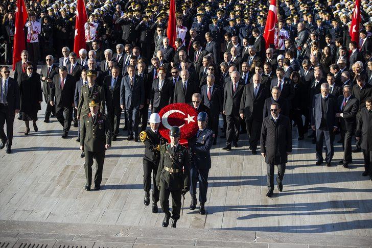 Devlet erkanı Anıtkabir'de! Erdoğan'ın mesajı G1