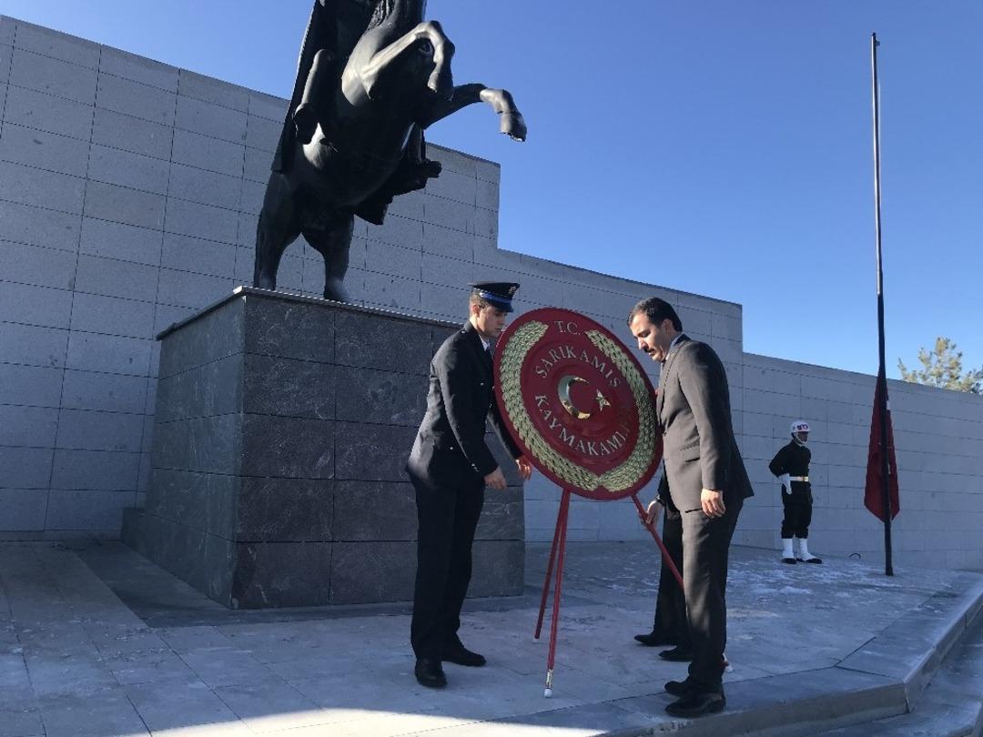 Sarıkamış&rsquo;ta 10 Kasım t&ouml;reni d&uuml;zenlendi