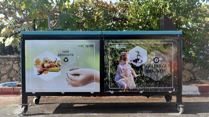 Organik atıklar komposta d&ouml;n&uuml;ş&uuml;yor