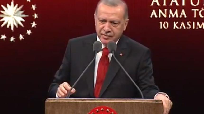 Cumhurbaşkanı Erdoğan'dan 10 Kasım anma programında açıklamalar