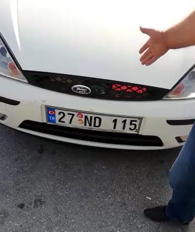 Gaziantep’te çakar lamba kullanan sürücüye para cezası