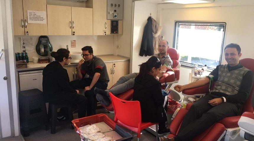 MEDAŞ &ccedil;alışanlarından kan bağışı