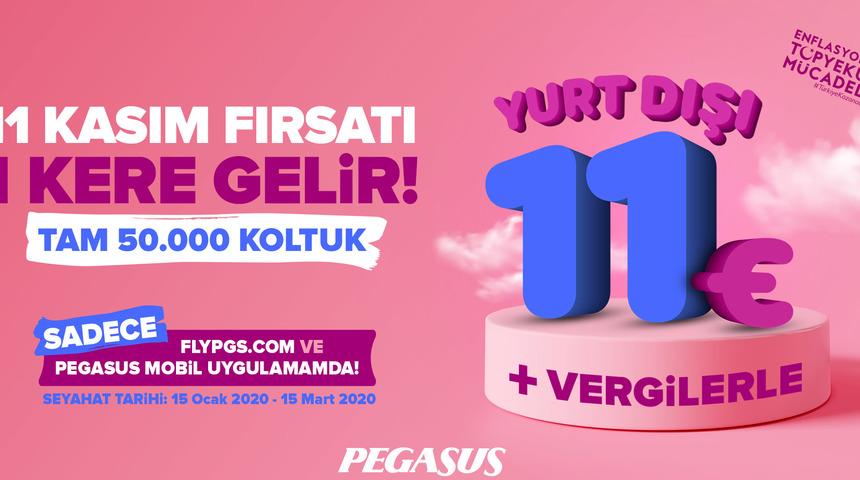 Pegasus'tan 11.11 kampanyası