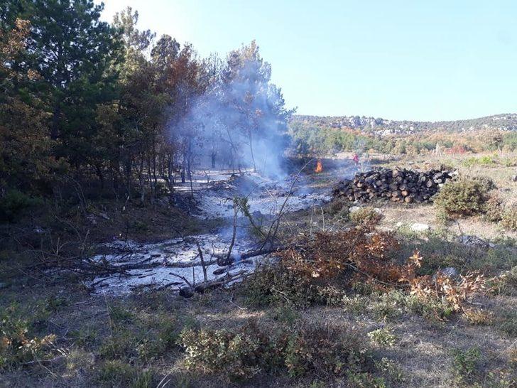 Ormanlık alanda yangın G3