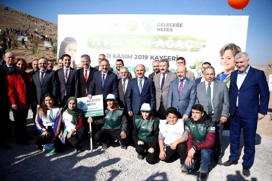 Kayseri&rsquo;de 487 bin 500 fidan toprakla buluşturulacak