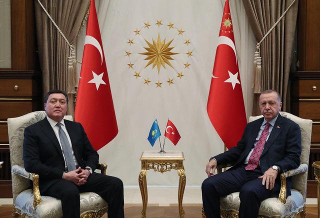 Erdoğan, Kazakistan Başbakanı Mamin'i kabul etti