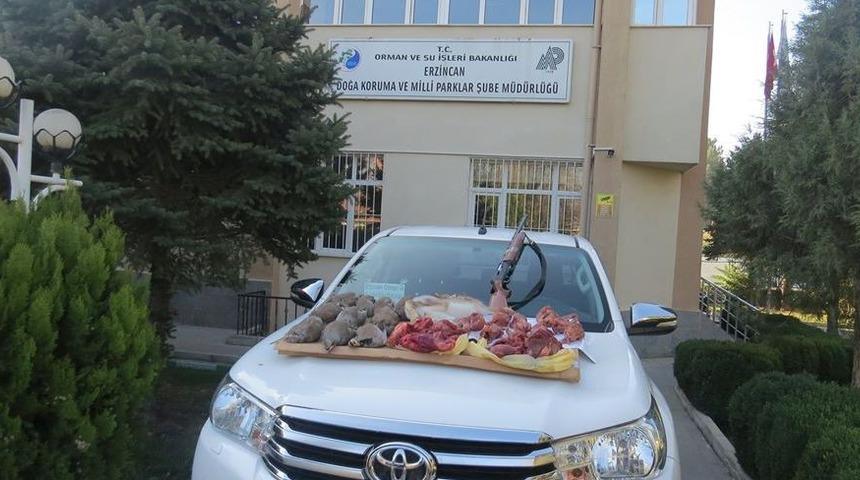 Erzincan&rsquo;da usuls&uuml;z avlanan 10 kişiye 43 bin 395 lira ceza kesildi