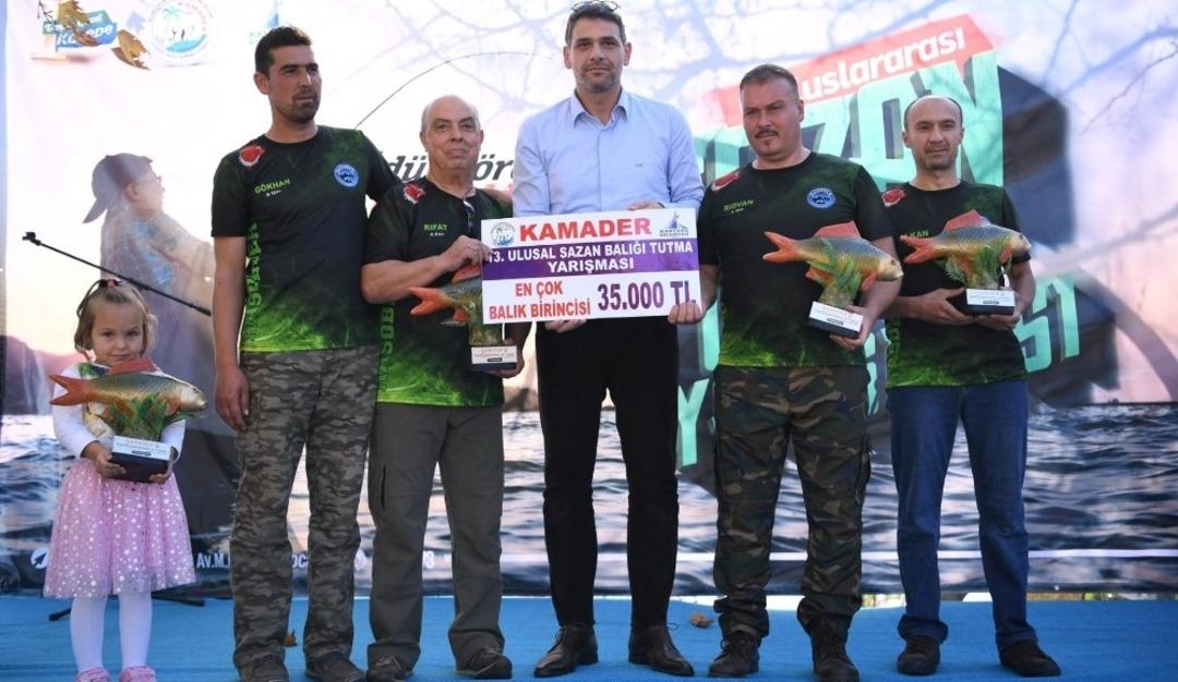 Kartepe sazan balığı tutma yarışması sonu&ccedil;landı