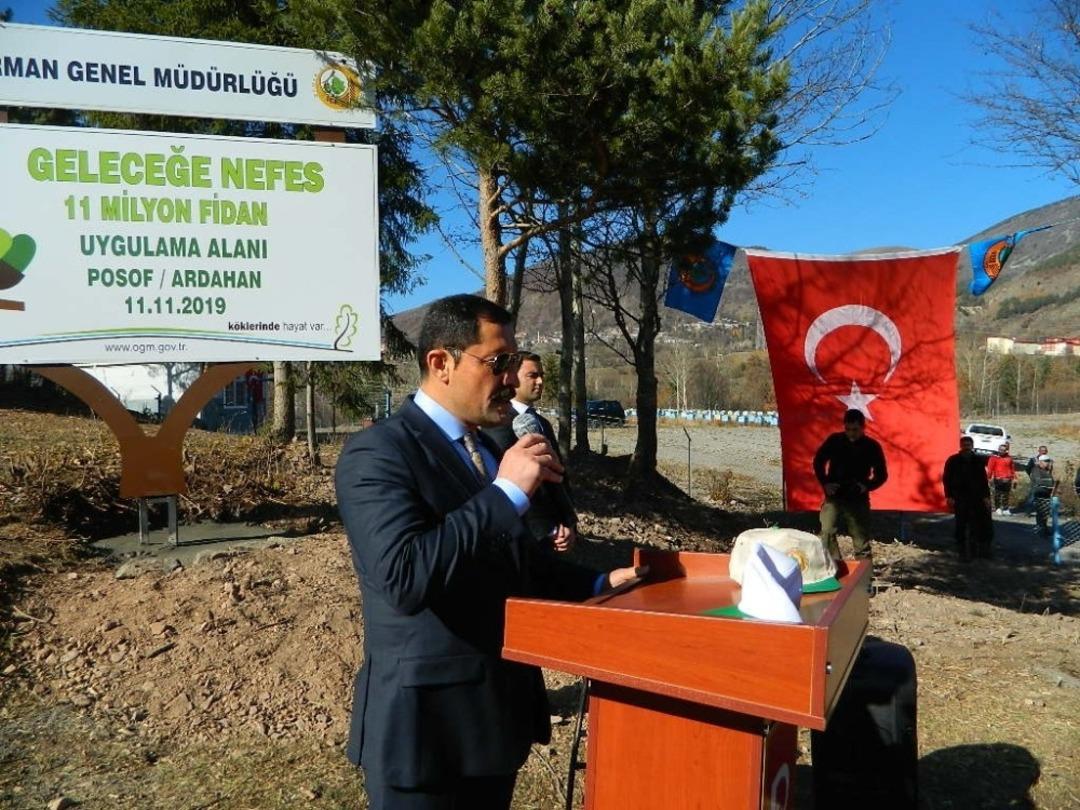 Ardahan&rsquo;da ağa&ccedil;lar Posof&rsquo;a dikildi